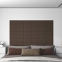 Wall panels 12 units taupe gray fabric 60x15 cm 1.08 m² by vidaXL, Wall covering - Ref: Foro24-344058, Price: 25,12 €, Discou...