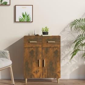 Smoked oak plywood sideboard 69.5x34x89 cm by vidaXL, Sideboards - Ref: Foro24-817357, Price: 74,64 €, Discount: %