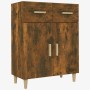 Smoked oak plywood sideboard 69.5x34x89 cm by vidaXL, Sideboards - Ref: Foro24-817357, Price: 74,64 €, Discount: %