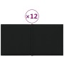 Wall panels 12 pcs black fabric 30x15 cm 0.54 m² by vidaXL, Wall covering - Ref: Foro24-344017, Price: 18,14 €, Discount: %