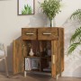 Aparador madera contrachapada roble ahumado 69,5x34x89 cm de vidaXL, Aparadores - Ref: Foro24-817357, Precio: 74,64 €, Descue...