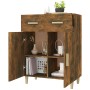 Smoked oak plywood sideboard 69.5x34x89 cm by vidaXL, Sideboards - Ref: Foro24-817357, Price: 74,64 €, Discount: %