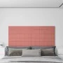 Wall panels 12 pcs pink velvet 90x15 cm 1.62 m² by vidaXL, Wall covering - Ref: Foro24-344108, Price: 38,79 €, Discount: %