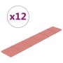 Wandpaneele 12 Stück rosa Samt 90x15 cm 1,62 m² von vidaXL, Wandverkleidung - Ref: Foro24-344108, Preis: 39,76 €, Rabatt: %