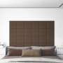 Wall panels 12 pcs brown fabric 30x15 cm 0.54 m² by vidaXL, Wall covering - Ref: Foro24-344012, Price: 24,27 €, Discount: %