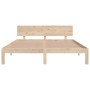 Estructura de cama de madera maciza de pino 160x200 cm de vidaXL, Camas y somieres - Ref: Foro24-833119, Precio: 174,99 €, De...