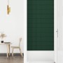 Wall panels 12 pcs dark green fabric 90x15 cm 1.62 m² by vidaXL, Wall covering - Ref: Foro24-344098, Price: 46,45 €, Discount: %