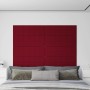 Wall panels 12 pcs red velvet 90x30 cm 3.24 m² by vidaXL, Wall covering - Ref: Foro24-344130, Price: 51,98 €, Discount: %