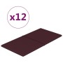 Wall panels 12 pcs purple fabric 60x30 cm 2.16 m² by vidaXL, Wall covering - Ref: Foro24-344078, Price: 52,34 €, Discount: %