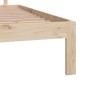 Estructura de cama de madera maciza de pino 160x200 cm de vidaXL, Camas y somieres - Ref: Foro24-833119, Precio: 174,99 €, De...