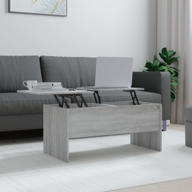 Mesa de centro madera contrachapada gris Sonoma 102x50,5x46,5cm de vidaXL, Mesas de centro - Ref: Foro24-819300, Precio: 78,6...