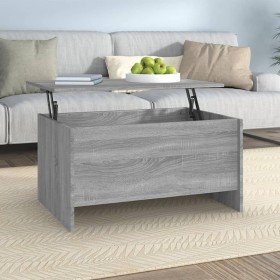 Sonoma gray plywood coffee table 80x55.5x41.5 cm by vidaXL, Coffee table - Ref: Foro24-819270, Price: 66,99 €, Discount: %