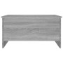 Mesa de centro madera contrachapada gris Sonoma 80x55,5x41,5 cm de vidaXL, Mesas de centro - Ref: Foro24-819270, Precio: 66,9...