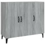 Aparador de madera de ingeniería gris Sonoma 90x34x80 cm de vidaXL, Aparadores - Ref: Foro24-817463, Precio: 93,10 €, Descuen...