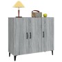 Aparador de madera de ingeniería gris Sonoma 90x34x80 cm de vidaXL, Aparadores - Ref: Foro24-817463, Precio: 93,10 €, Descuen...