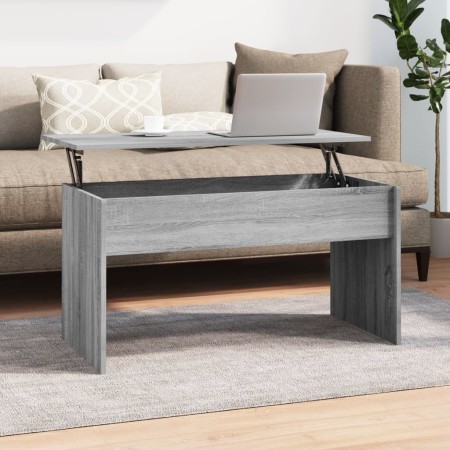 Sonoma gray plywood coffee table 102x50.5x52.5cm by vidaXL, Coffee table - Ref: Foro24-819285, Price: 68,20 €, Discount: %