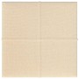 Wall panels 12 pcs cream fabric 30x30 cm 1.08 m² by vidaXL, Wall covering - Ref: Foro24-344030, Price: 32,44 €, Discount: %