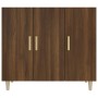 Aparador de madera de ingeniería marrón roble 90x34x80 cm de vidaXL, Aparadores - Ref: Foro24-817461, Precio: 81,71 €, Descue...