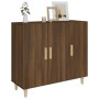 Aparador de madera de ingeniería marrón roble 90x34x80 cm de vidaXL, Aparadores - Ref: Foro24-817461, Precio: 81,71 €, Descue...