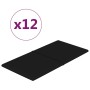 Paneles de pared 12 uds tela negro 60x30 cm 2,16 m² de vidaXL, Recubrimiento de paredes - Ref: Foro24-344080, Precio: 51,87 €...