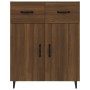 Engineered wood brown oak sideboard 69.5x34x90 cm by vidaXL, Sideboards - Ref: Foro24-817362, Price: 78,15 €, Discount: %