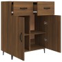 Engineered wood brown oak sideboard 69.5x34x90 cm by vidaXL, Sideboards - Ref: Foro24-817362, Price: 78,15 €, Discount: %