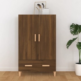 Tall oak brown plywood sideboard 70x31x115 cm by vidaXL, Sideboards - Ref: Foro24-817473, Price: 79,99 €, Discount: %