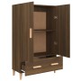 Aparador alto de madera contrachapada marrón roble 70x31x115 cm de vidaXL, Aparadores - Ref: Foro24-817473, Precio: 80,68 €, ...