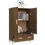 Aparador alto de madera contrachapada marrón roble 70x31x115 cm de vidaXL, Aparadores - Ref: Foro24-817473, Precio: 80,68 €, ...