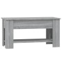 Sonoma gray plywood coffee table 101x49x52 cm by vidaXL, Coffee table - Ref: Foro24-819273, Price: 93,36 €, Discount: %