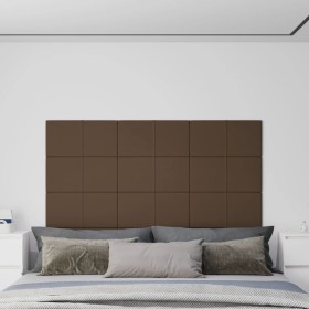 Wall panels 12 pcs brown fabric 60x30 cm 2.16 m² by vidaXL, Wall covering - Ref: Foro24-344075, Price: 52,90 €, Discount: %