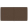 Wall panels 12 pcs brown fabric 60x30 cm 2.16 m² by vidaXL, Wall covering - Ref: Foro24-344075, Price: 52,90 €, Discount: %