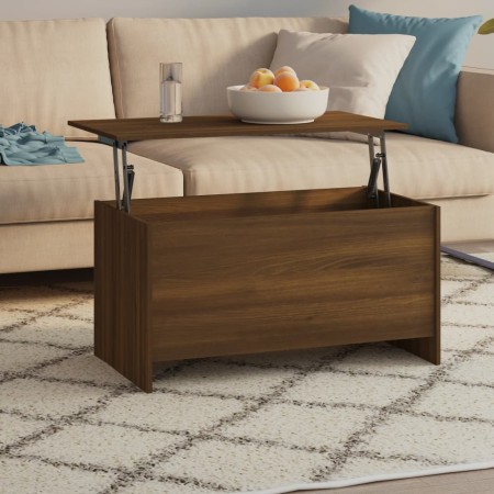 Oak brown plywood coffee table 102x55.5x52.5 cm by vidaXL, Coffee table - Ref: Foro24-819268, Price: 57,11 €, Discount: %