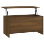 Mesa de centro contrachapada marrón roble 102x55,5x52,5 cm de vidaXL, Mesas de centro - Ref: Foro24-819268, Precio: 57,11 €, ...