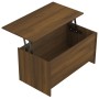 Mesa de centro contrachapada marrón roble 102x55,5x52,5 cm de vidaXL, Mesas de centro - Ref: Foro24-819268, Precio: 57,11 €, ...