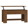 Engineered wood brown oak coffee table 101x49x52 cm by vidaXL, Coffee table - Ref: Foro24-819274, Price: 85,40 €, Discount: %