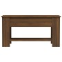 Engineered wood brown oak coffee table 101x49x52 cm by vidaXL, Coffee table - Ref: Foro24-819274, Price: 85,40 €, Discount: %