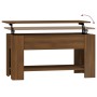 Engineered wood brown oak coffee table 101x49x52 cm by vidaXL, Coffee table - Ref: Foro24-819274, Price: 85,40 €, Discount: %