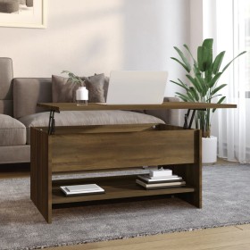 Brown oak plywood coffee table 80x50x40 cm by vidaXL, Coffee table - Ref: Foro24-819298, Price: 71,99 €, Discount: %