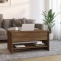 Brown oak plywood coffee table 80x50x40 cm by vidaXL, Coffee table - Ref: Foro24-819298, Price: 76,46 €, Discount: %