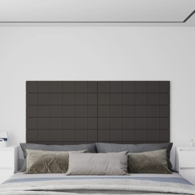 Wall panels 12 units dark gray fabric 90x15 cm 1.62 m² by vidaXL, Wall covering - Ref: Foro24-344095, Price: 46,38 €, Discoun...