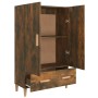 Aparador madera contrachapada roble ahumado 70x31x115 cm de vidaXL, Aparadores - Ref: Foro24-817471, Precio: 74,09 €, Descuen...