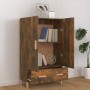 Aparador madera contrachapada roble ahumado 70x31x115 cm de vidaXL, Aparadores - Ref: Foro24-817471, Precio: 74,09 €, Descuen...