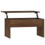 Mesa de centro madera contrachapada marrón roble 80x50,5x41,5cm de vidaXL, Mesas de centro - Ref: Foro24-819289, Precio: 68,6...