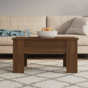 Engineered wood coffee table in brown oak 79x49x41 cm by vidaXL, Coffee table - Ref: Foro24-819283, Price: 61,08 €, Discount: %