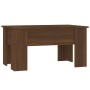 Mesa de centro madera de ingeniería roble marrón 79x49x41 cm de vidaXL, Mesas de centro - Ref: Foro24-819283, Precio: 53,14 €...