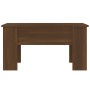 Mesa de centro madera de ingeniería roble marrón 79x49x41 cm de vidaXL, Mesas de centro - Ref: Foro24-819283, Precio: 53,14 €...