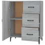 Aparador de madera de ingeniería gris Sonoma 69,5x34x90 cm de vidaXL, Aparadores - Ref: Foro24-817355, Precio: 83,90 €, Descu...