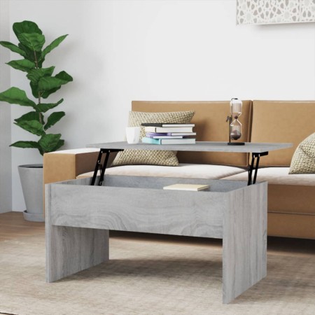 Mesa de centro madera de ingeniería gris Sonoma 80x50,5x41,5 cm de vidaXL, Mesas de centro - Ref: Foro24-819288, Precio: 62,7...