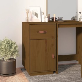 Honey brown pine wood desk cabinet 40x50x75 cm by vidaXL, Lockers and storage cabinets - Ref: Foro24-820100, Price: 94,09 €, ...